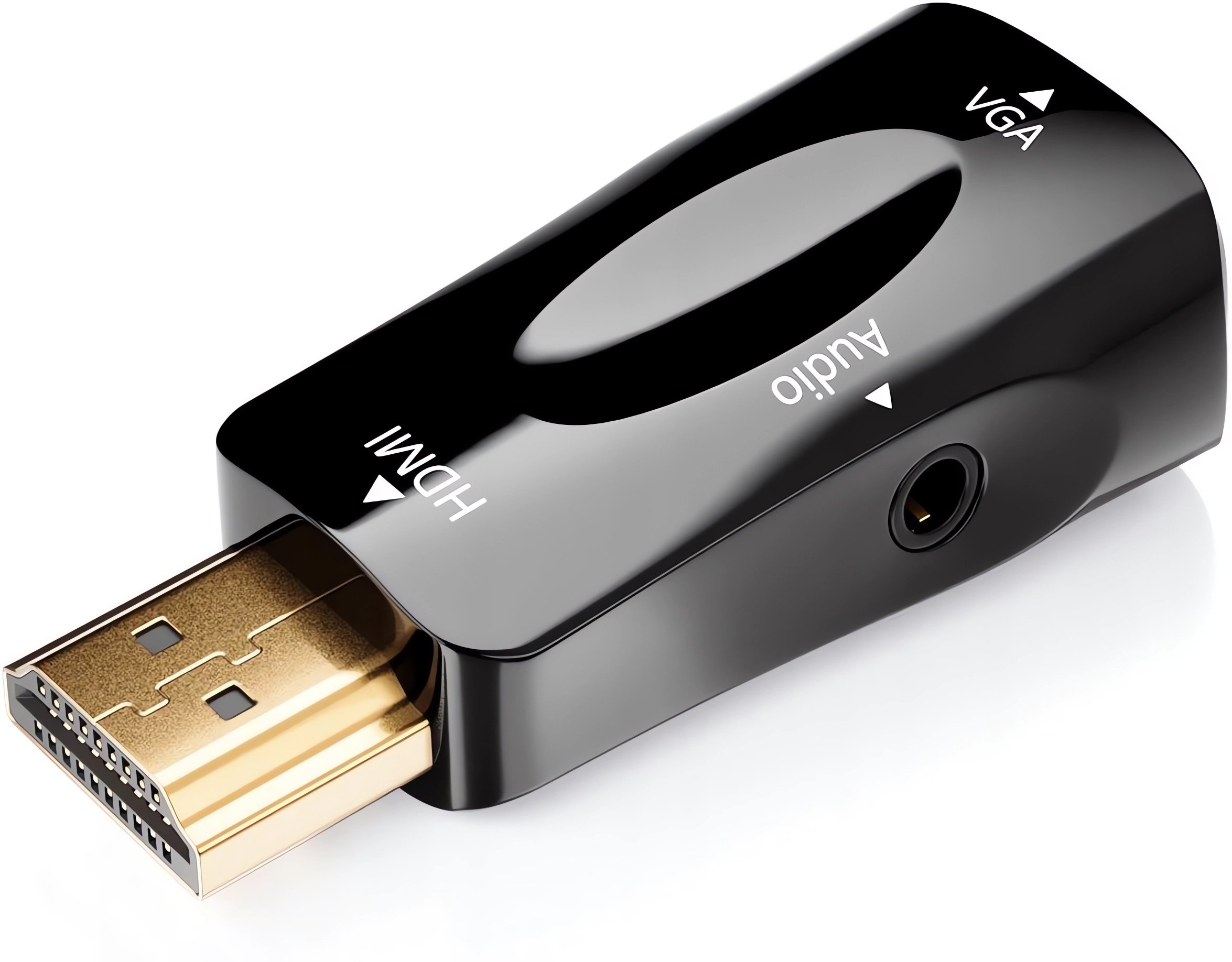 Verk 06305 Konvertor z HDMI na VGA D SUB audio čierny 06305