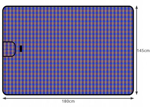 Malatec Pikniková deka 150 x 180 cm modrá