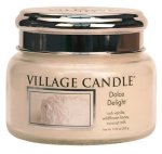 Village Candle Vonná svíčka ve skle, Sametové Potěšení - Dolce Delight, 11oz