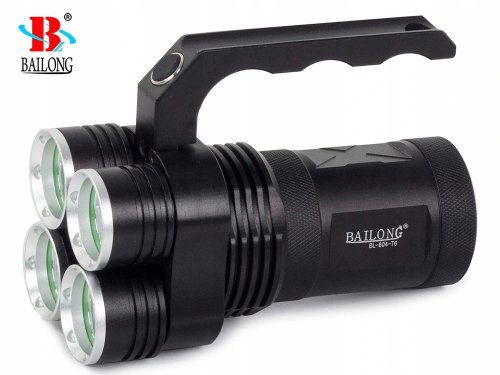 BAILONG 804-T6 LED Profesionální svítilna CREE XM-L T6 x 4