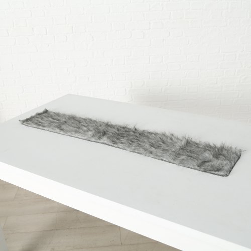 Boltze Dekorativní běhoun na stůl šedý Warin 1 ks