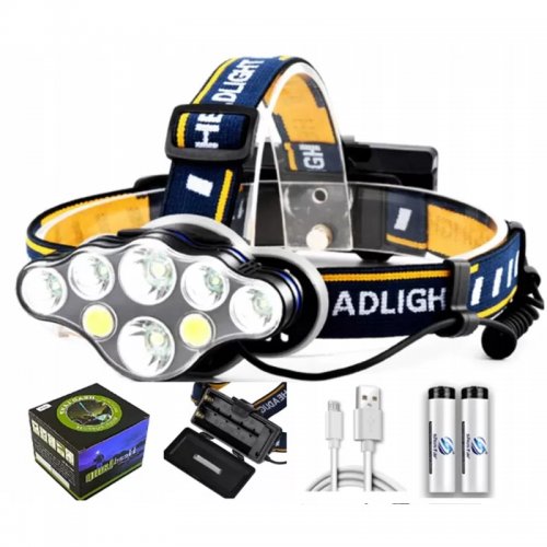 Pronett XJ3858 Čelovka LED Dioda 7 x LED CREE T6 7000 lm