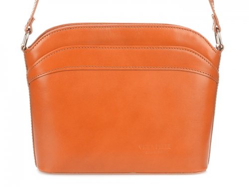 Vera Pelle 696 Dámska kožená crossbody kabelka camel