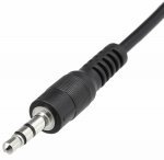 APT AK 293A Adaptér Jack 3,5mm x Jack 3,5 mm audio kábel čierny 1 m