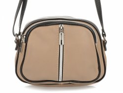 Vera Pelle K53 Dámska kožená crossbody kabelka béžová