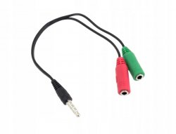 APT AK313 Kábel adaptér 2x MiniJack 3,5mm Audio 4 PIN