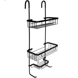 Malatec 16723  Závěsná polička do sprchy černá