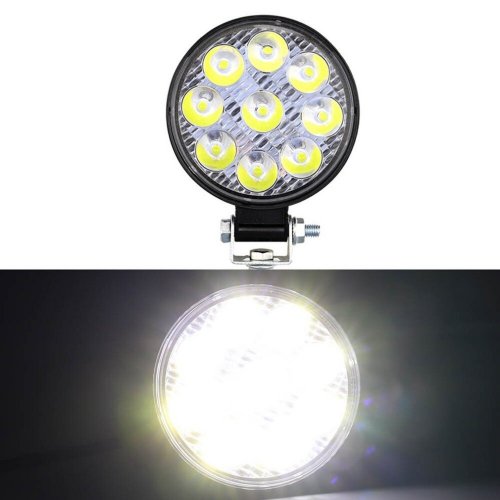 Verk 12248 Pracovné svetlo okrúhle 9 LED, 27W