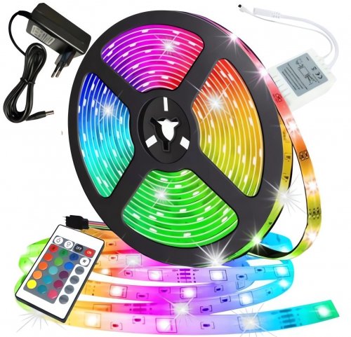 Pronett LED pásek RGB SMD 5m s dálkovým ovládáním 