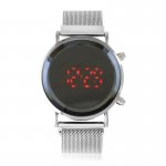 JG Z3153 Dámske LED hodinky magnetické strieborné