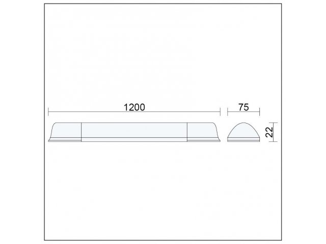 Pronett DRSJ36W LED Panel 120W, 120 cm