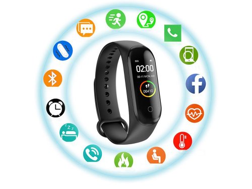 Verk 06229 Fitness náramek Smart M4 černá