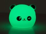 Verk 24079 Nočná RGB lampička dotyková panda USB 1200mAh s diaľkovým ovládaním