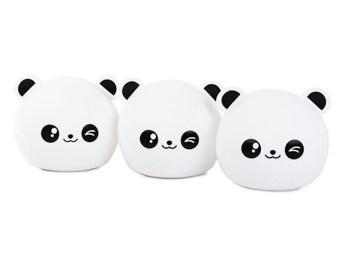 Verk 24079 Nočná RGB lampička dotyková panda USB 1200mAh s diaľkovým ovládaním