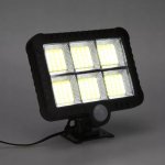 LEDLIGHT 1225 Solární venkovní 120 LED COB osvětlení, 50W, IP44, pohybový senzor