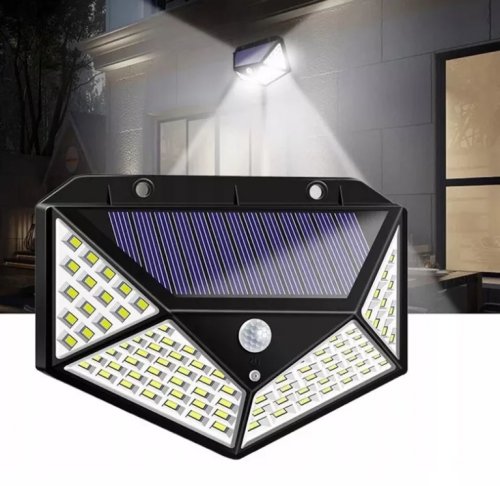 LEDLIGHT 0803 Solární venkovní 100 LED SMD osvětlení s pohybovým senzorem