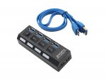 Verk 06236 Mini USB Hub 3.0, 4 porty