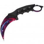 Foxter 1967 Nůž karambit s pouzdrem 19,5 cm, duhový