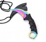 Foxter 1967 Nůž karambit s pouzdrem 19,5 cm, duhový