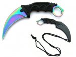 Foxter 1967 Nůž karambit s pouzdrem 19,5 cm, duhový