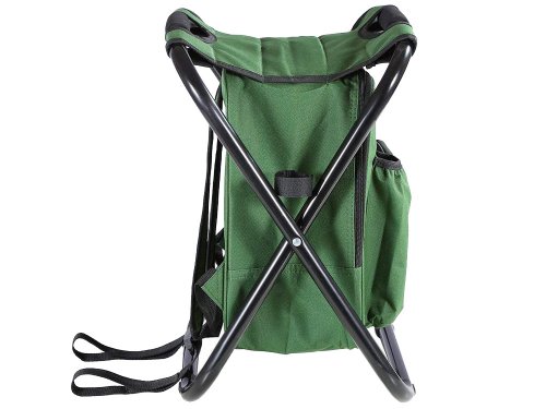 Verk 01673 Kempingová skladacia stolička s batohom, termou taškou 3 v 1 zelená