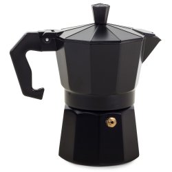 Verk 07041 Moka kanvice 3 - 150 ml - čierna