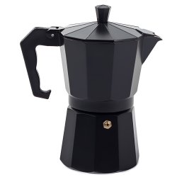 Verk 07042 Moka kanvica 6 - 300 ml - čierna