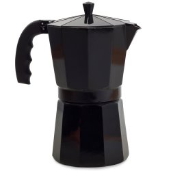 Verk 07044 Moka kanvice 12 - 600 ml - čierna