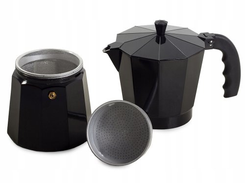 Verk 07044 Moka konvice 12 - 600 ml - černá