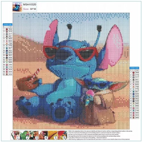 Pronett 2067 Diamantové maľovanie 5D - Stitch