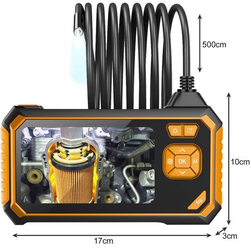 Bigstren 19376 Profesionální endoskopická kamera 4,3', FULL HD, IP67, 5 m