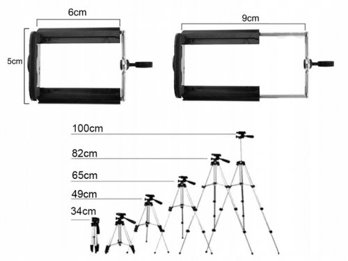 Verk 04115 Hliníkový statív 100 cm s bluetooth ovládačom