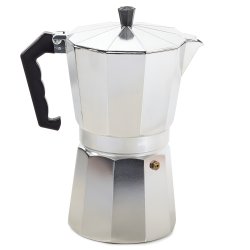 Verk 07039 Moka kanvice 12 - 600 ml - strieborná