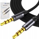 Izoxis 18931 Audio kábel 3.5mm Jack (M) to 3.5mm Jack (M) 1,75m čierny