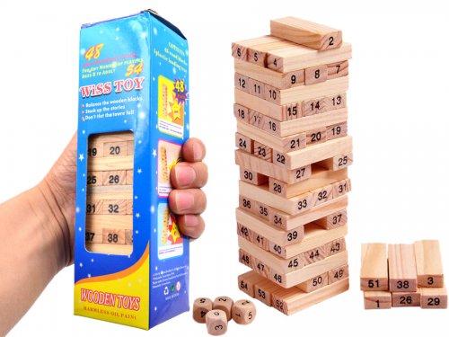 Foxter 0263 Rodinná hra Drevená veža - Jenga