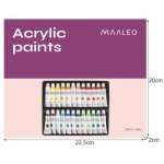 Maaleo 20363 Akrylové barvy 24 ks / 12 ml