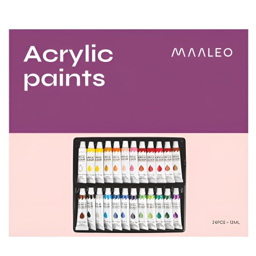 Maaleo 20363 Akrylové barvy 24 ks / 12 ml