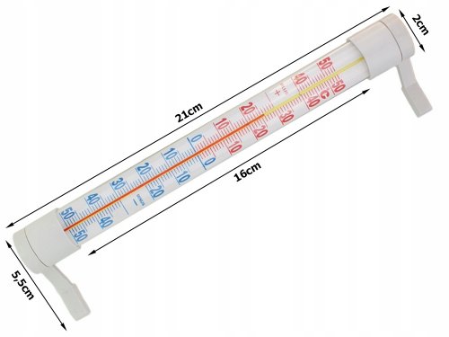 Verk 01827 Vonkajší okenný teplomer biely