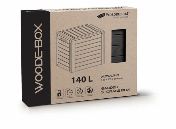 Záhradný box WOODEBOX antracit cm - 140L