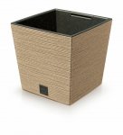 Kvetináč FURU SQUARE LOW ECO WOOD 29,5 cm naturo