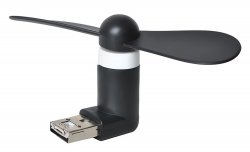 ISO 5770 Mini větráček microUSB černá