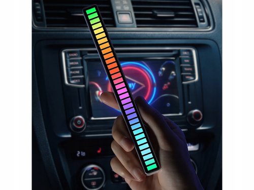 Verk 12277 LED ambientný RGB osvetlenie USB čierne