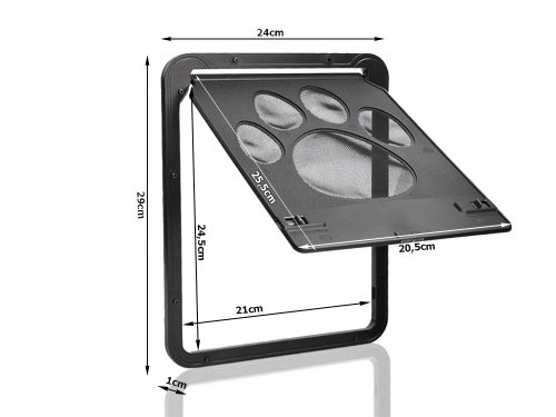 Verk 19328 Dvierka pre psy a mačky čierne