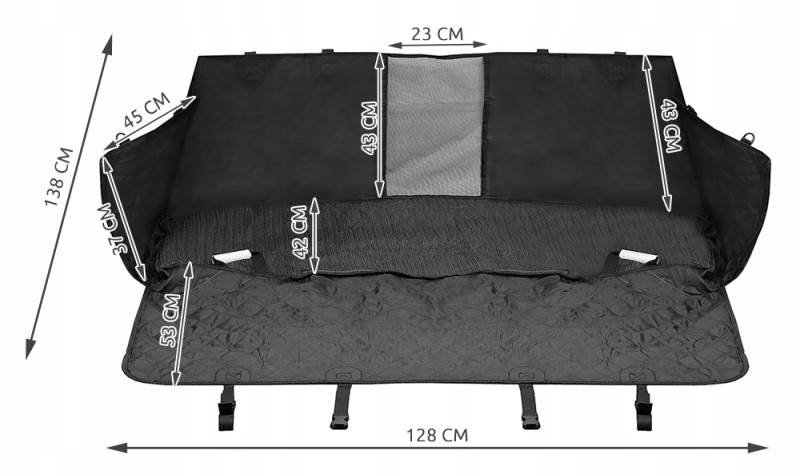 Purlov 5403 Podložka do auta pro psa 128 x x138 cm HQ