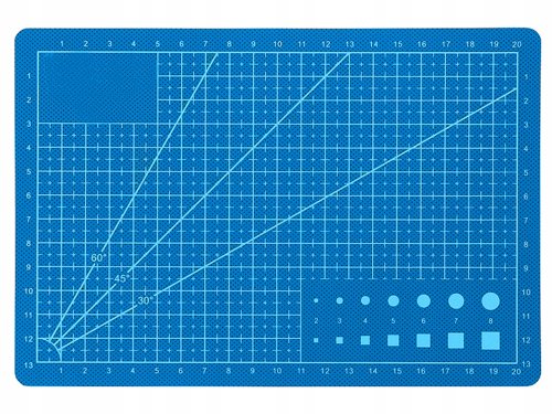 Verk 11354 Podložka na rezanie a strihanie A5 modrá