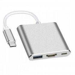 Verk 06280 Adaptér HUB USB-C, USB 3.0, HDMI 4K 