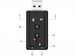 Verk 06283 USB Zvuková karta 7.1 Vitrual 