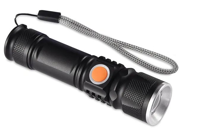 Foxter 1221 LED vreckové nabíjacie svietidlo, 3W, 200lm, USB, Li-ion