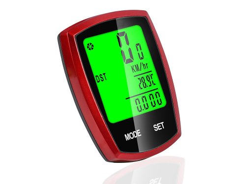 Verk 14396 Vodeodolný tachometer na bicykel IPX4 čierna