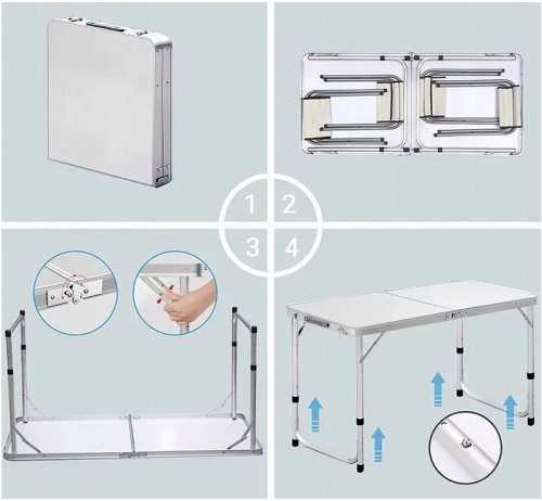 Foxter 1080 Turistický stôl skladací ALU 120 cm